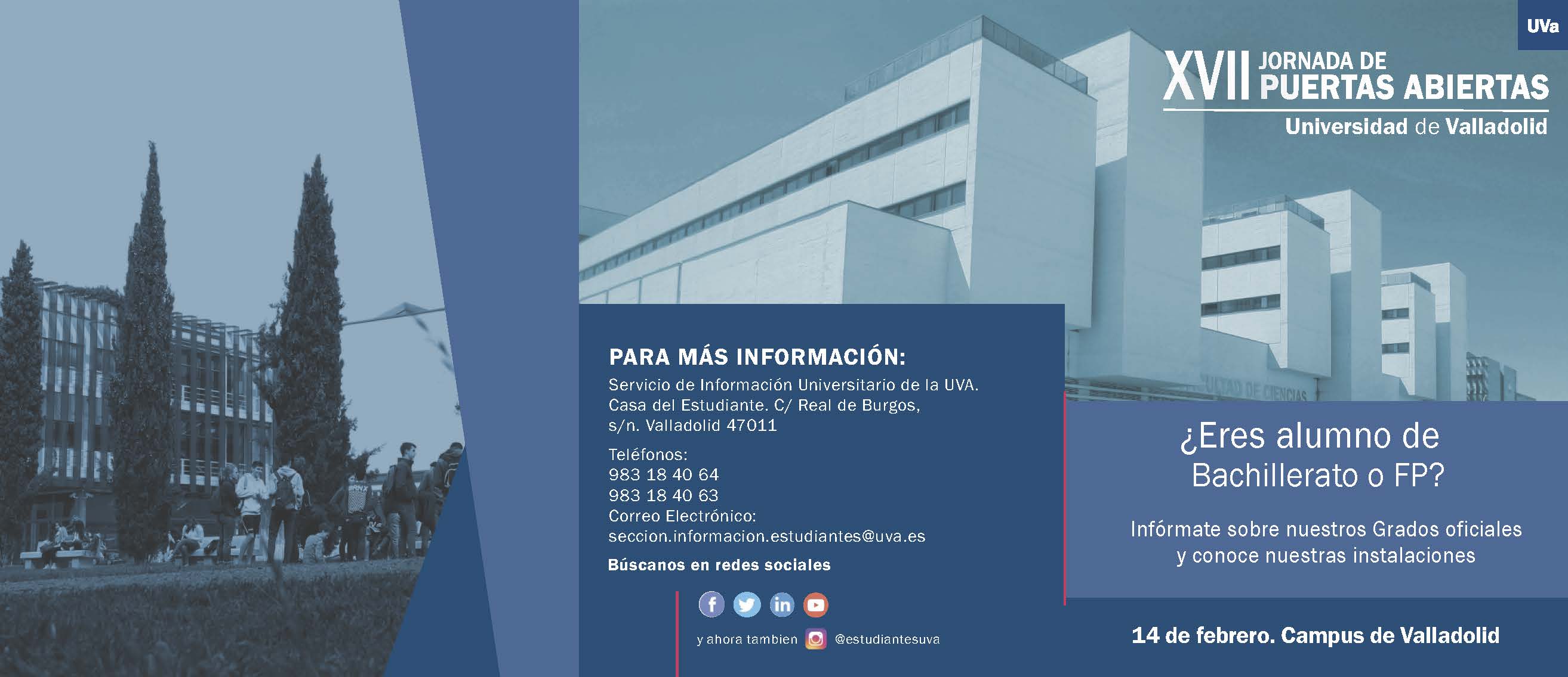 XVII Jornada de Puertas Abiertas en el Campus de la UVa en Valladolid